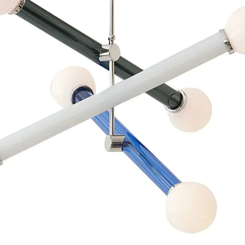Veelarmige Kroonluchter Glas Multi-Colour Modern Design Eetkamer Woonkamer Slaapkamer Plafondlamp Verlichting | Sansoti