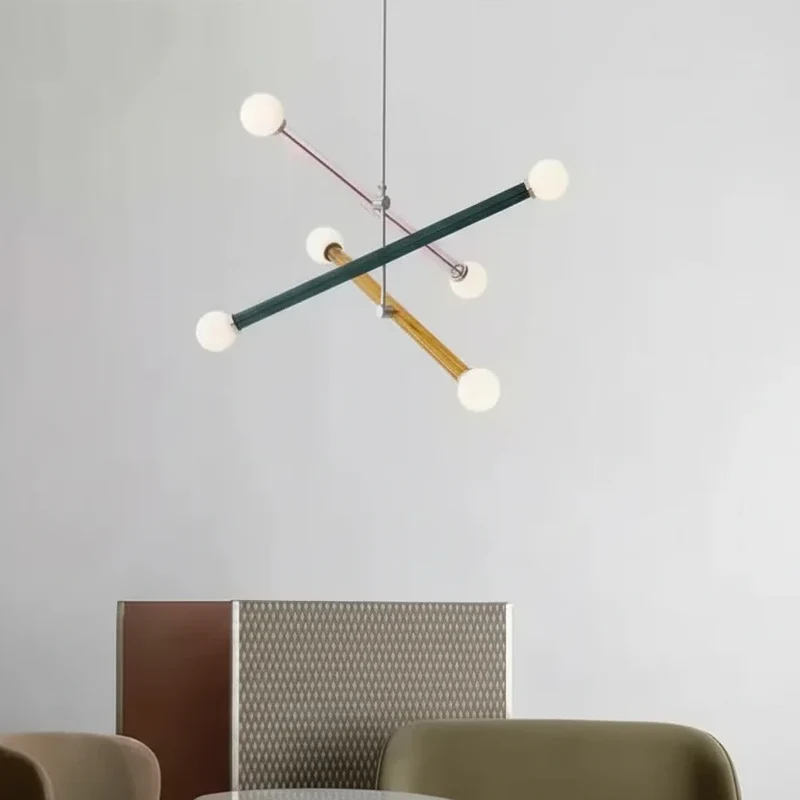 Veelarmige Kroonluchter Glas Multi-Colour Modern Design Eetkamer Woonkamer Slaapkamer Plafondlamp Verlichting | Sansoti