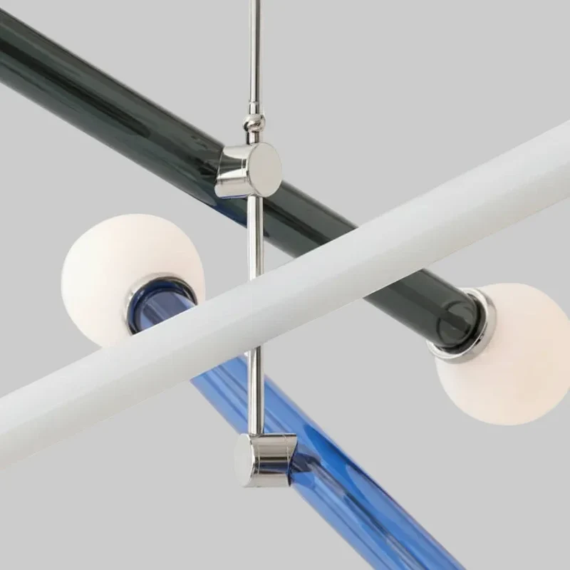 Veelarmige Kroonluchter Glas Multi-Colour Modern Design Eetkamer Woonkamer Slaapkamer Plafondlamp Verlichting | Sansoti
