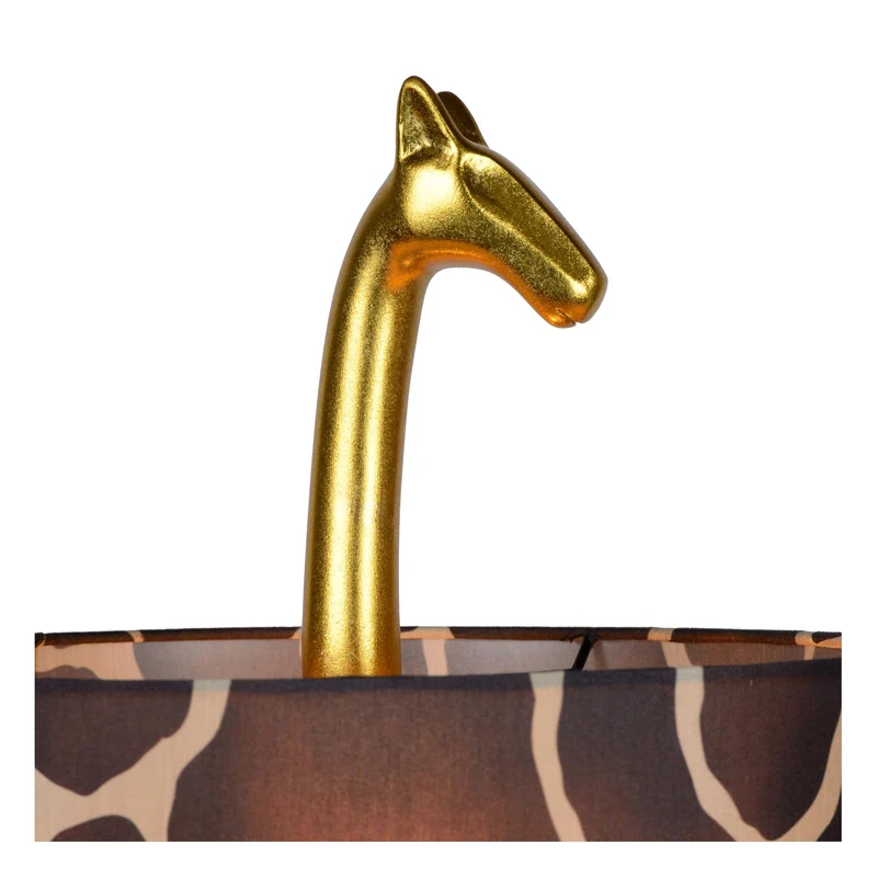 Stehleuchte Extravaganza Miss Tall Giraffe mit Stoffschirm Messing 160cm