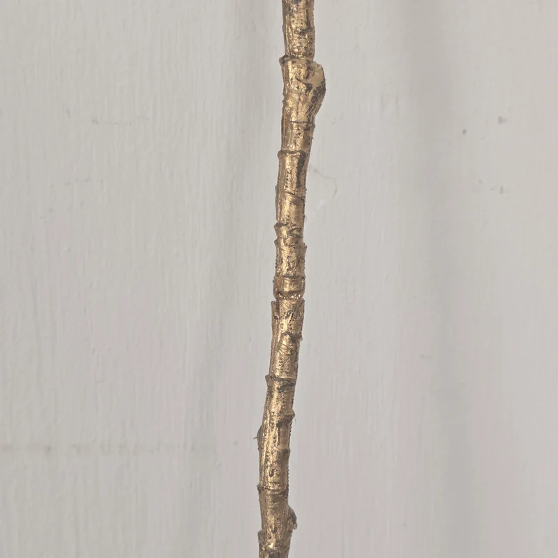 Künstliche Zweigblume 117cm Dekoblume Goldfarben Deko