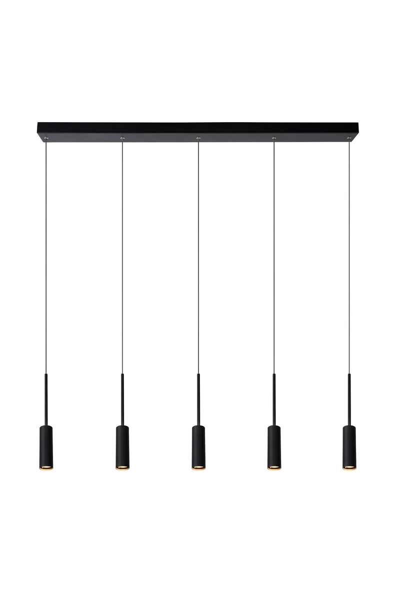 LED-Pendelleuchte Tubule 5-flammig