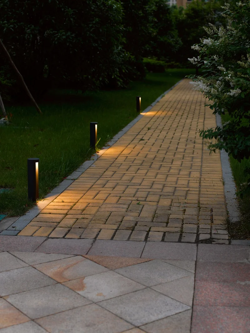 Pollerleuchte Combo LED IP54 Ø9cm 25cm hoch Schwarz