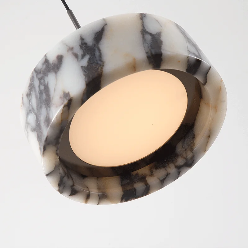 Hanglamp Marmer met IJzeren Afwerking LED Verlichting Modern Design voor Woonkamer Slaapkamer Eetkamer | Sansoti