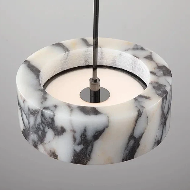 Hanglamp Marmer met IJzeren Afwerking LED Verlichting Modern Design voor Woonkamer Slaapkamer Eetkamer | Sansoti