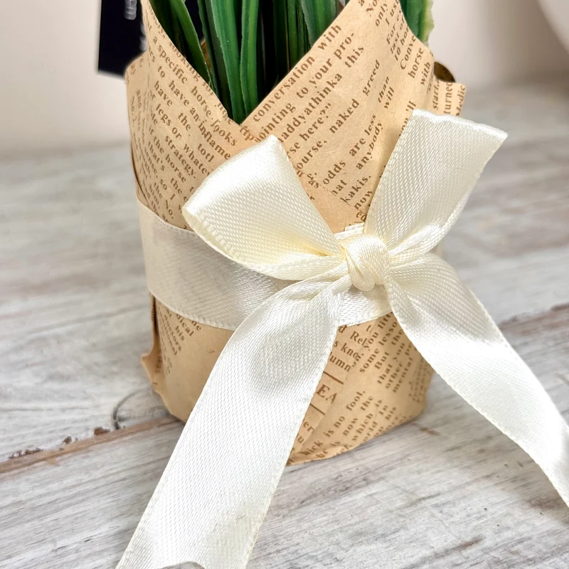 Kunstblumen Tulpen in Geschenkverpackung Deko Pink Frühling