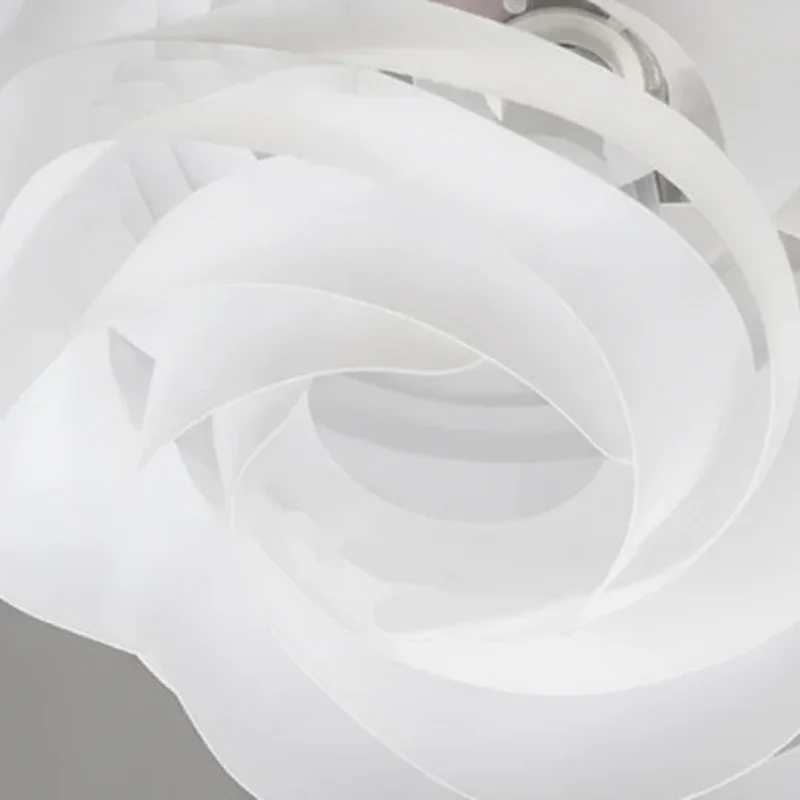 Gelaagde Lotus Hanglamp Ø33-43cm PVC Metaal Wit Sculptuur Verlichtingskrans Nordic Design Woonkamer Eethoek | Sansoti