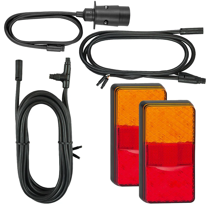 LED Autolamps Rechteckige Anhängerleuchten / Plug & Play Kit