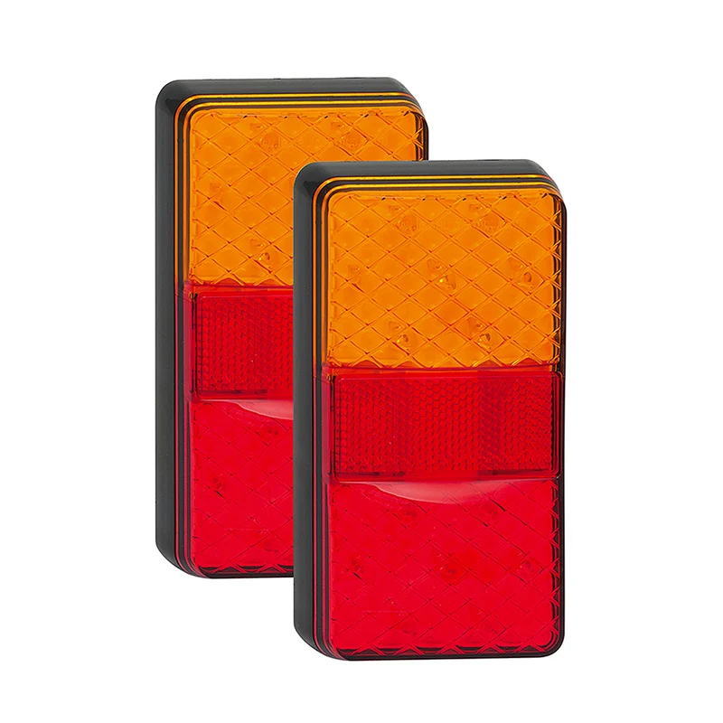LED Autolamps Rechteckige Anhängerleuchten / Plug & Play Kit
