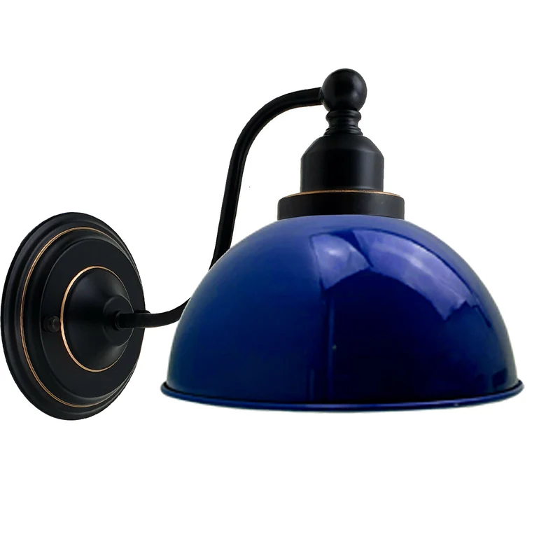 Retro-Kuppel-Wandleuchte, Industrie-Wandleuchte aus Metall ~3211