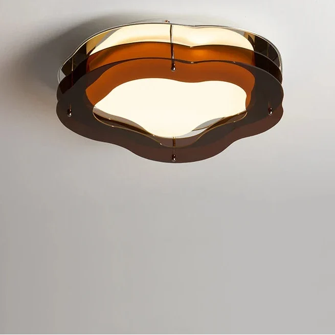 Golvende Plafondlamp met Organische Vorm Dimbaar LED Verlichting voor Slaapkamer Eetkamer Woonkamer Sfeer | Sansoti