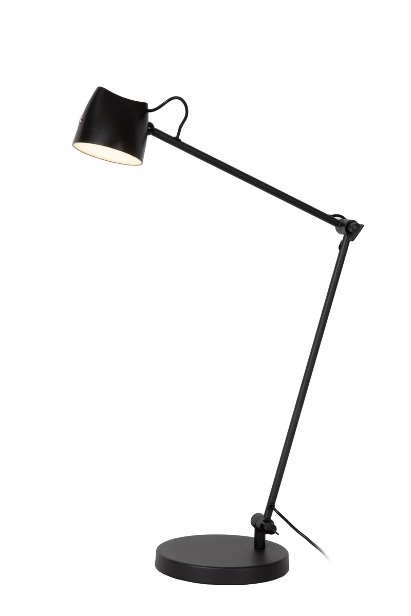 LED-Lese-Stehleuchte Milne drehbar mit Touchdimmer Schwarz