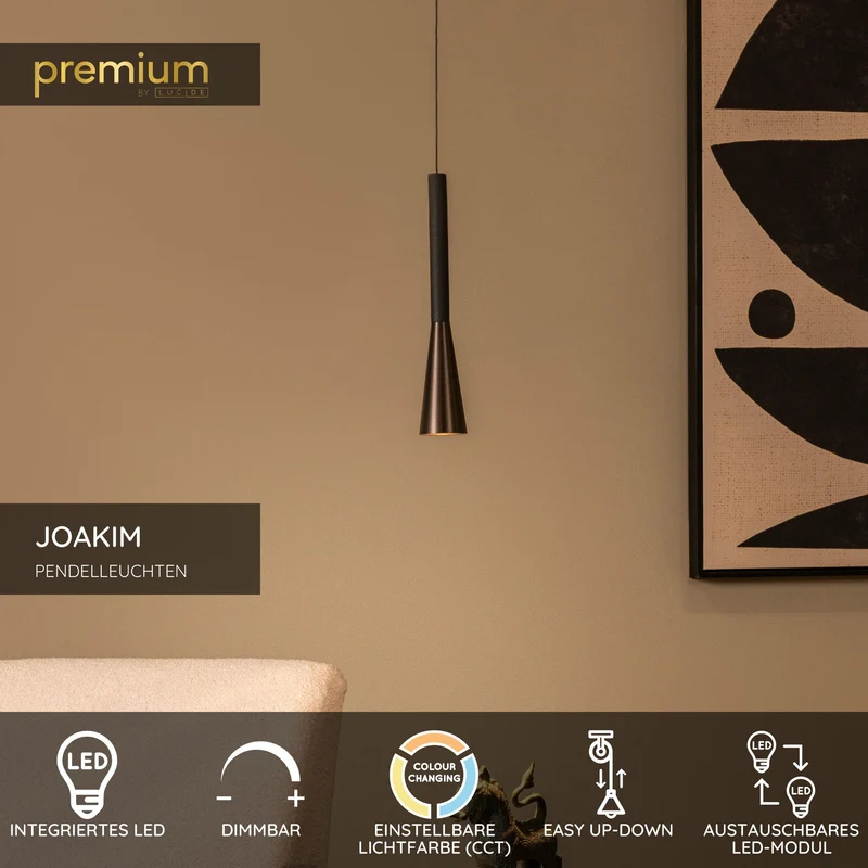 LED-Pendelleuchte Joakim dimmbar CCT höhenverstellbar