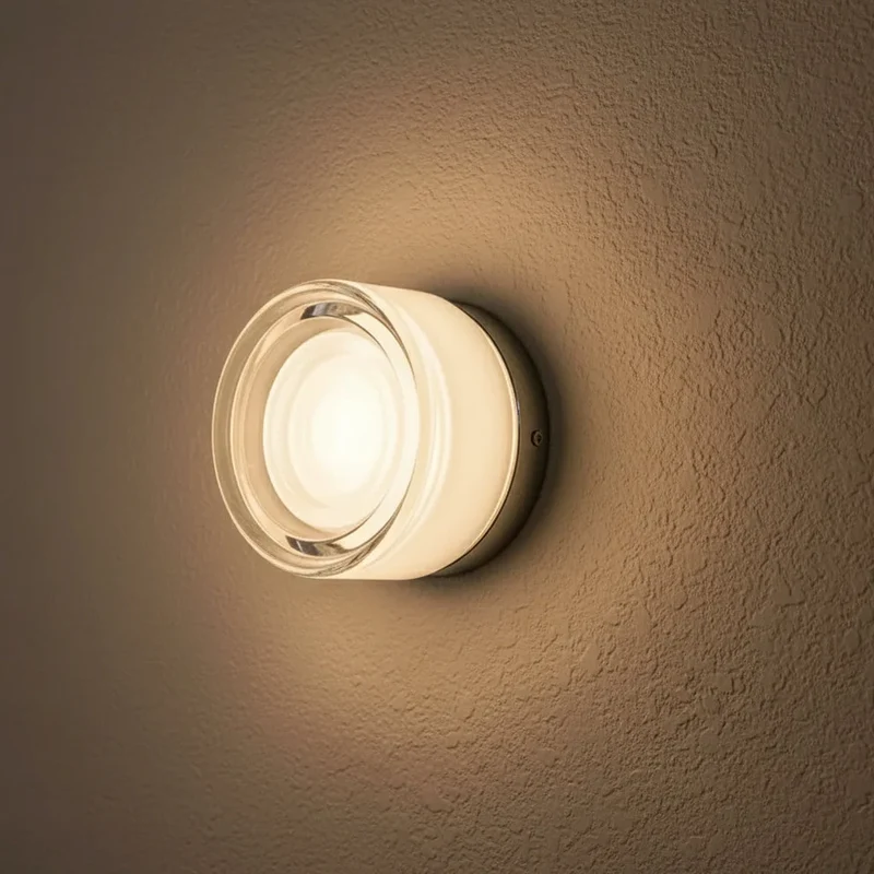 Minimalistische LED Wandlamp Metaal Acryl Warm Licht Woonkamer Slaapkamer Hal Foyer Moderne Verlichting | Sansoti