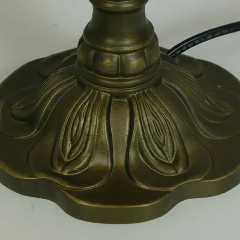 Vintage Tafellamp Glas-in-lood E27 Hars Kap Bureaulamp Nachtkastje Leeslamp Sfeerverlichting Woonkamer | Sansoti
