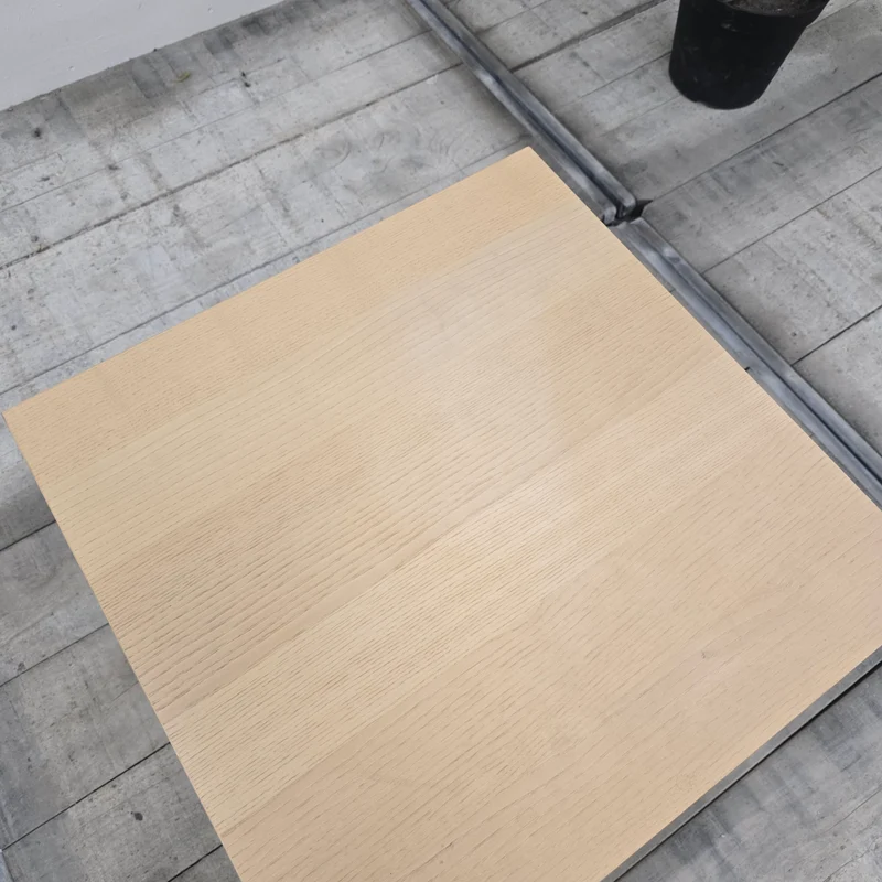 IKEA Klubbo Beistelltisch Buche Holz Quadratisch mit Metallgestell Tisch Gebraucht
