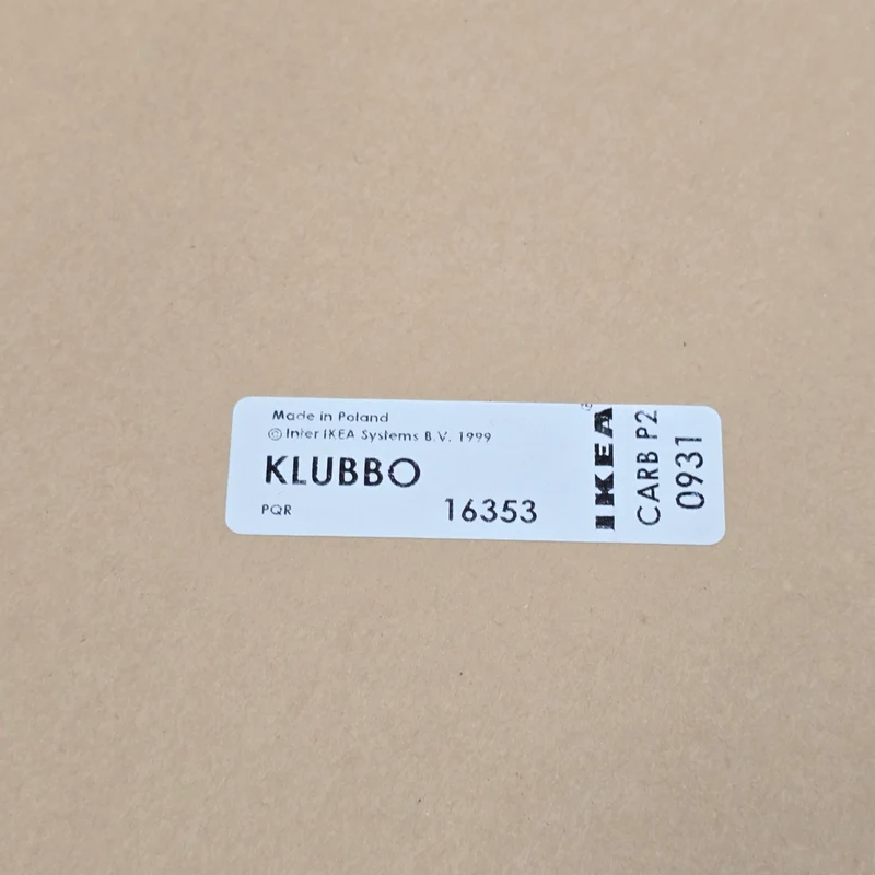 IKEA Klubbo Beistelltisch Hellbraun Holz Quadratisch mit Metallgestell Tisch Gebraucht