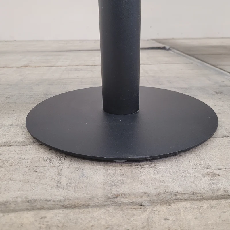 Beistelltisch Rund Glas Tisch Schwarz 50cm Modern Gebraucht