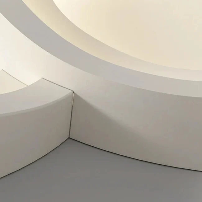 Golvende Plafondlamp Rond Metaal Dimbaar LED Eetkamer Slaapkamer Hal Modern Sculptuur Design Sfeerverlichting | Sansoti