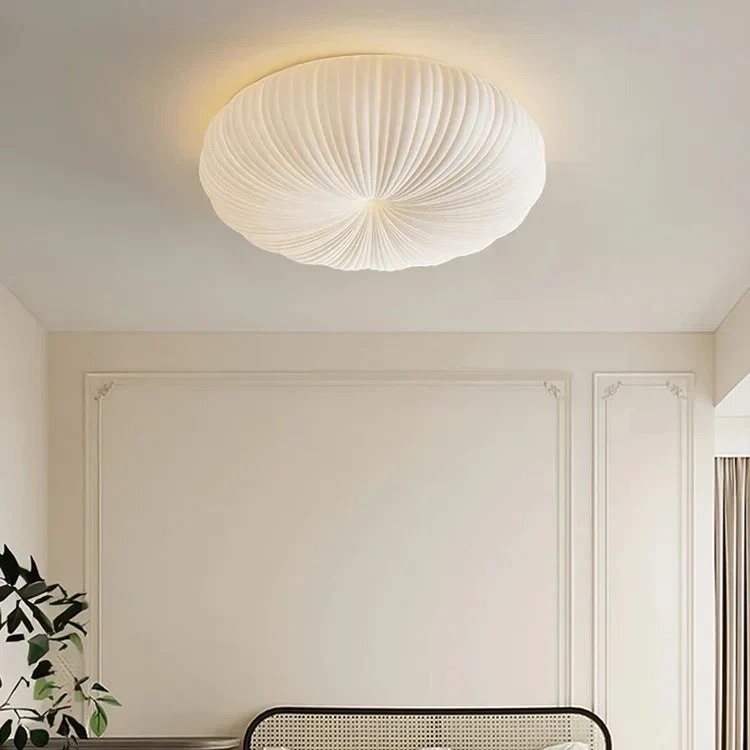 Plafondlamp Geplisseerd Acryl Ø30-55cm Warm Wit LED Moderne Japandi Stijl Plafondverlichting Woonkamer | Sansoti