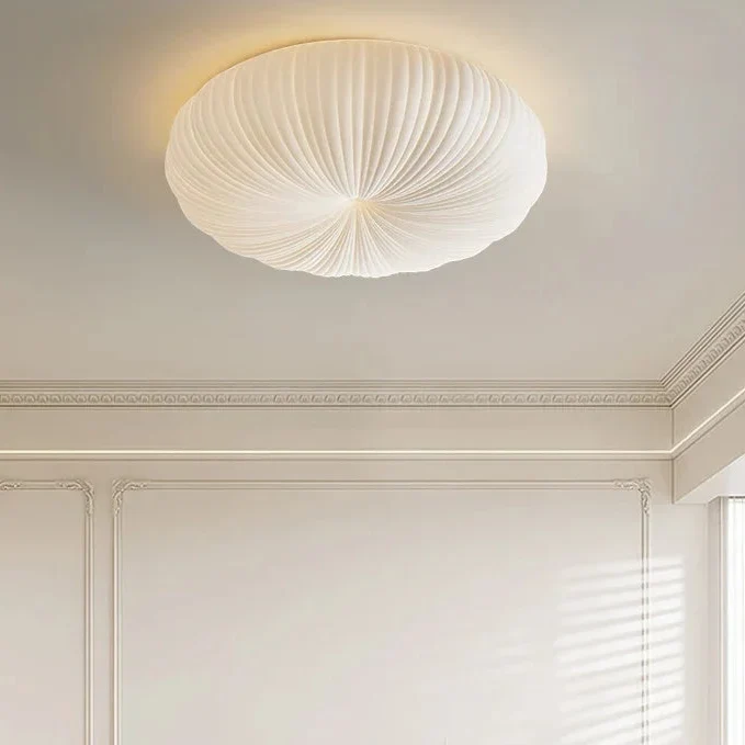 Plafondlamp Geplisseerd Acryl Ø30-55cm Warm Wit LED Moderne Japandi Stijl Plafondverlichting Woonkamer | Sansoti
