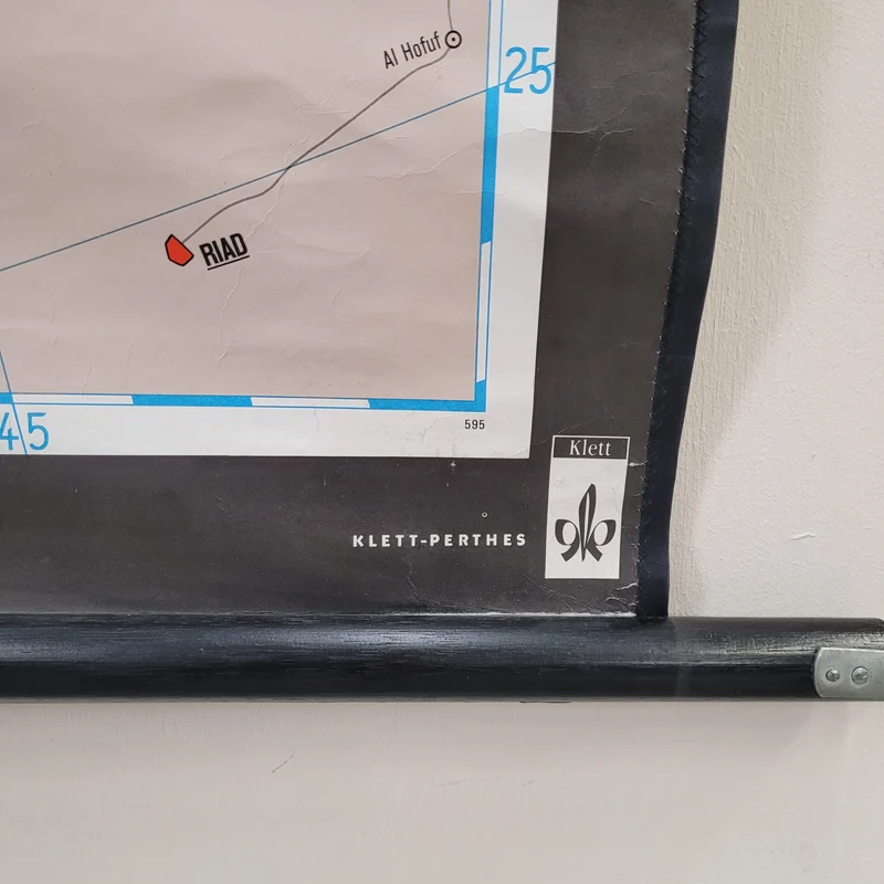 Vintage Schulwandkarte Die Staaten Europas – Lehrtafel Rollbild Wanddeko