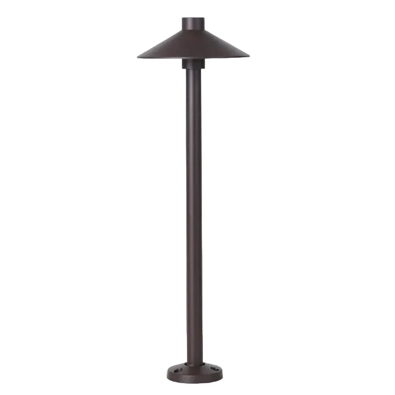 Tuinverlichting Metalen Bollard met Parasolvorm en LED voor Paden Entree Sfeerverlichting Buitenlamp | Sansoti
