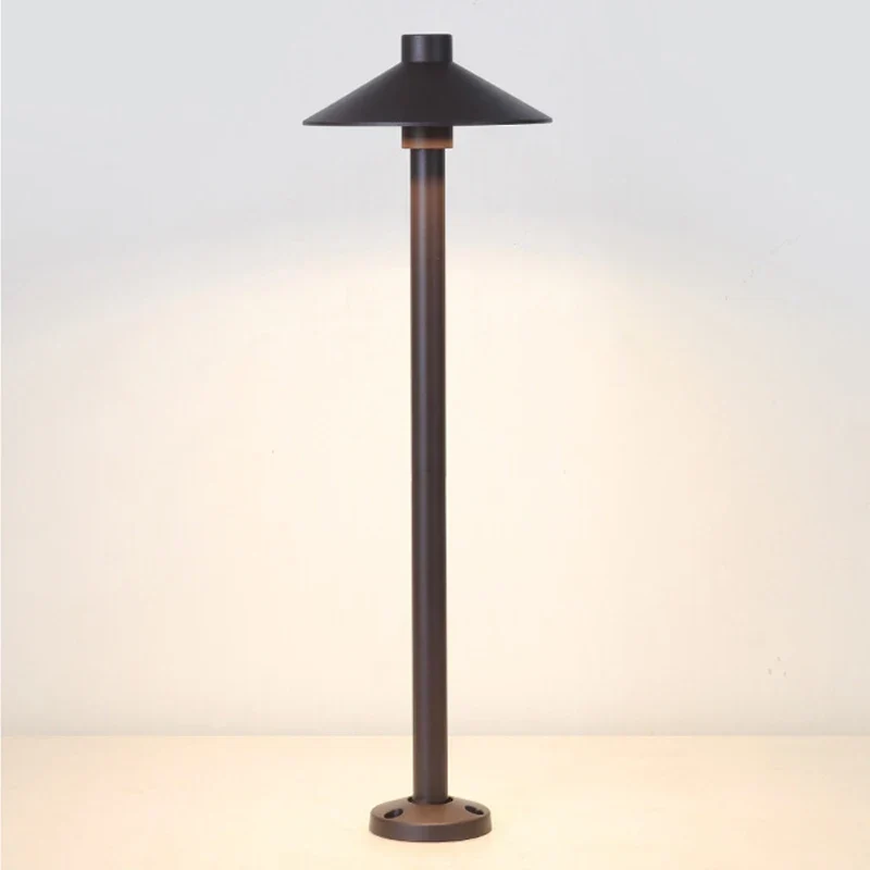 Tuinverlichting Metalen Bollard met Parasolvorm en LED voor Paden Entree Sfeerverlichting Buitenlamp | Sansoti