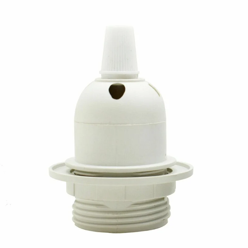 Lampenschirm Lampenfassung Kragenring Adapter Lampenfassung Weiß Schwarz~3105