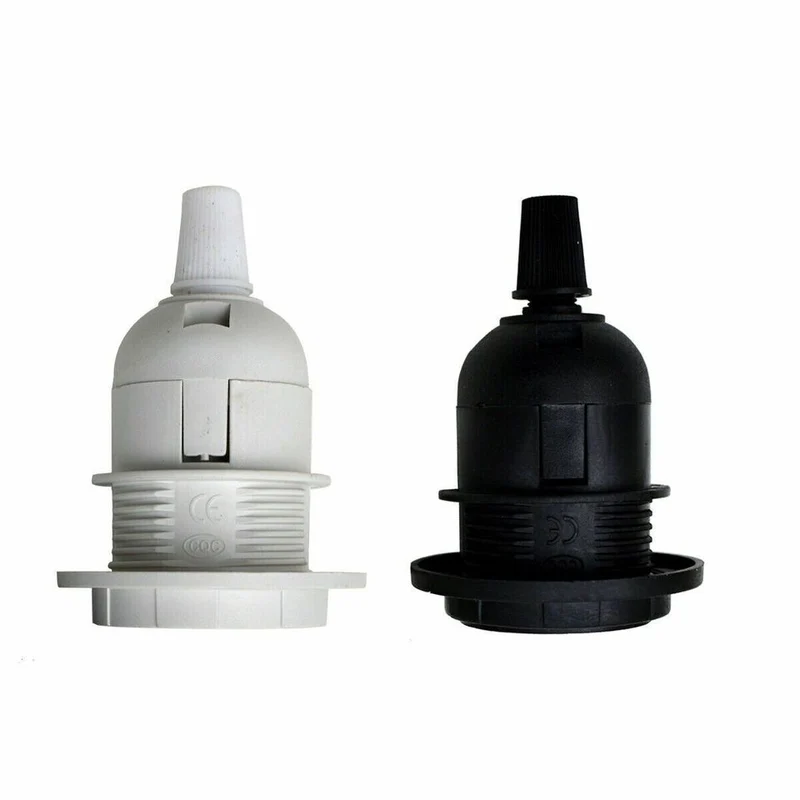 Lampenschirm Lampenfassung Kragenring Adapter Lampenfassung Weiß Schwarz~3105