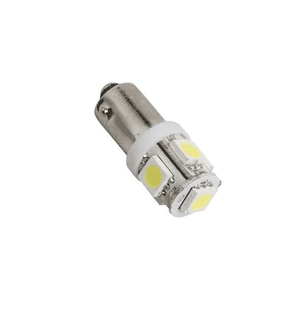 12V Ba9 LED Autobirnen, 5 x LED ersetzt 233 (T4W) 2er Pack