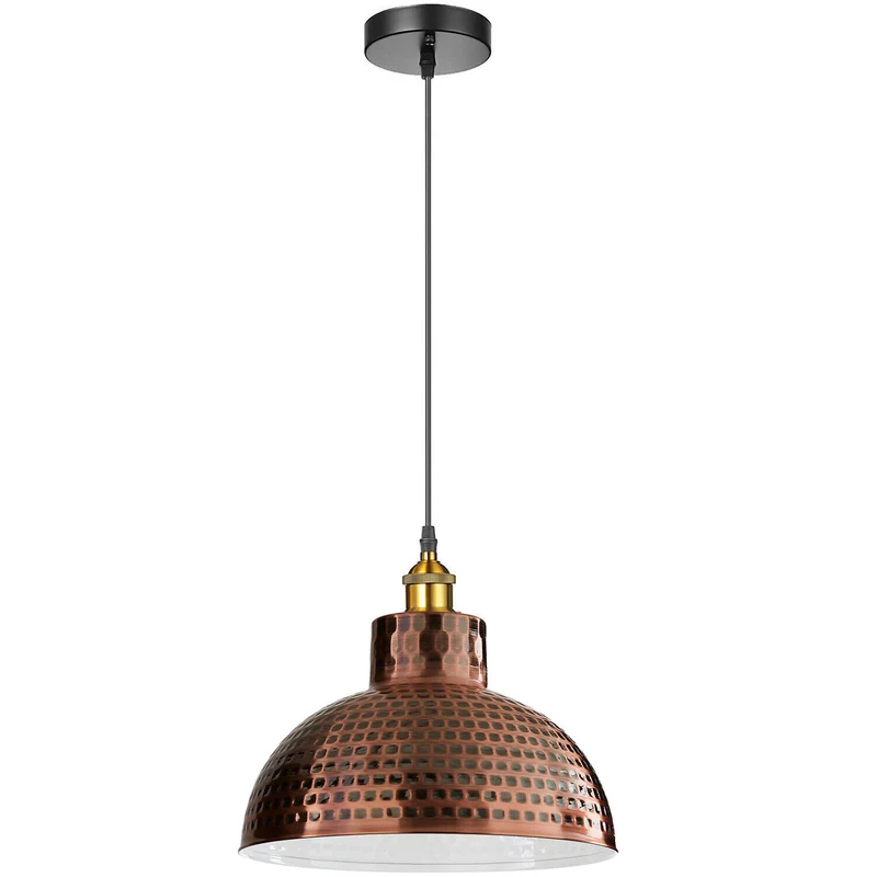 Retro Moroccan Pendelleuchte Messing Gehämmert E27 ~3205