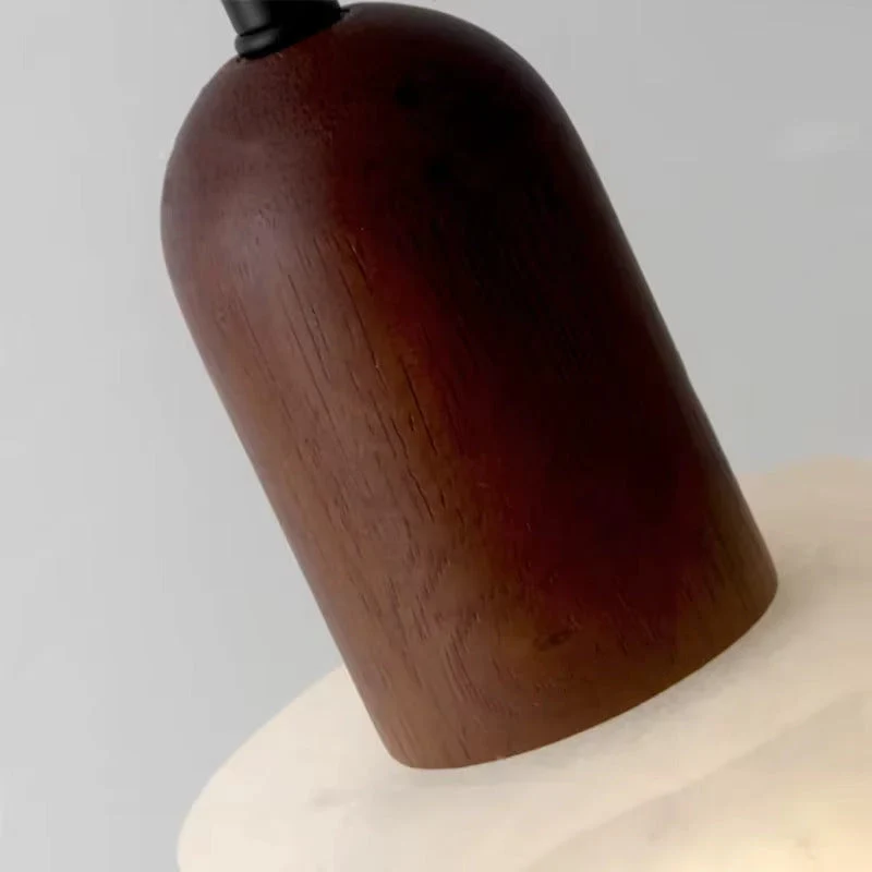 Hanglamp Marmer Jade-Wit Snoerpendel Natuursteen LED 12cm Eetkamer Woonkamer Designverlichting Sfeerverlichting | Sansoti