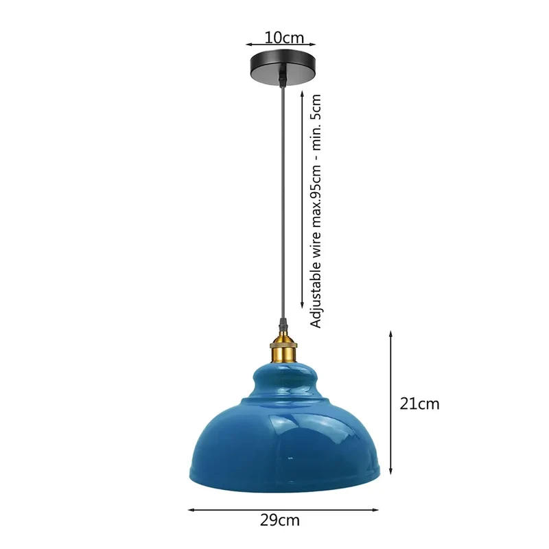 Moderne Retro Loft Deckenlampenschirm hängende Pendelleuchten~3098