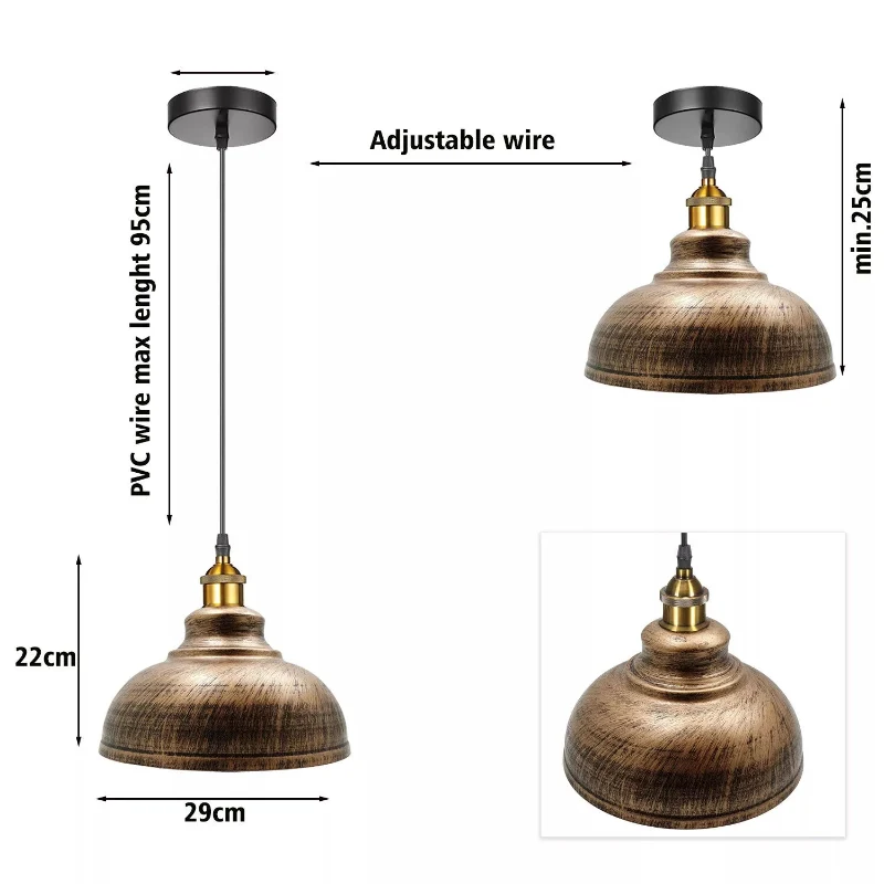 Pendelleuchte Kücheninsel Höhenverstellbare | Ø 29 cm~3097