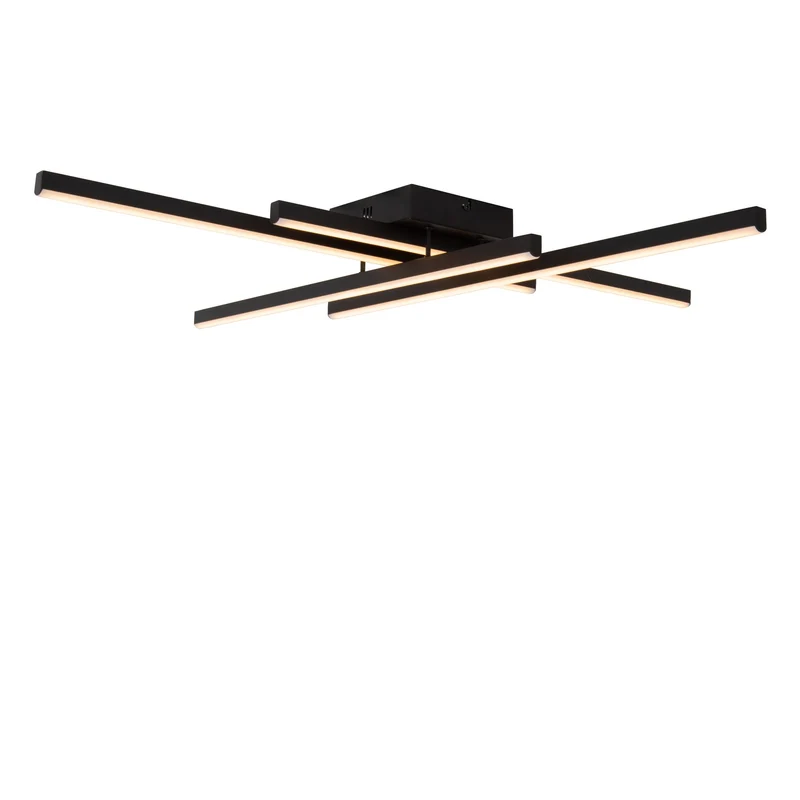 LED-Deckenleuchte Novak dimmbar CCT Schwarz 80cm