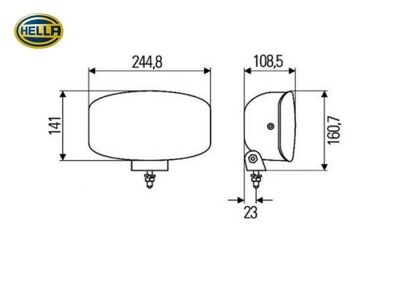 Hella Jumbo 320 FF mit Standlicht