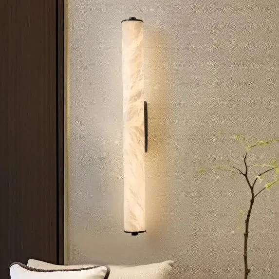 Marmeren Wandlamp LED met Koperen Body voor Woonkamer Slaapkamer en Hal Modern Sfeervol Lichteffect Interieur | Sansoti