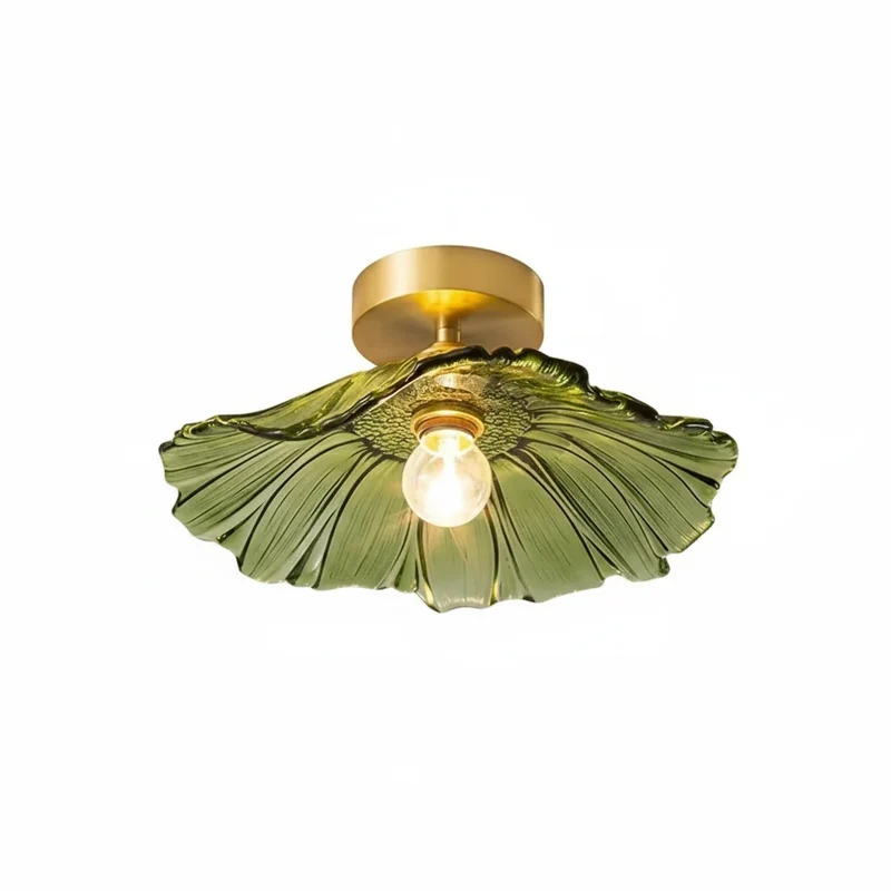 Plafondlamp Glas Bloem Opbouw Nordic Scandinavisch Design Hal Keuken Slaapkamer Sfeerlicht Woonkamer Verlichting | Sansoti