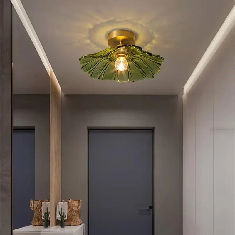 Plafondlamp Glas Bloem Opbouw Nordic Scandinavisch Design Hal Keuken Slaapkamer Sfeerlicht Woonkamer Verlichting | Sansoti