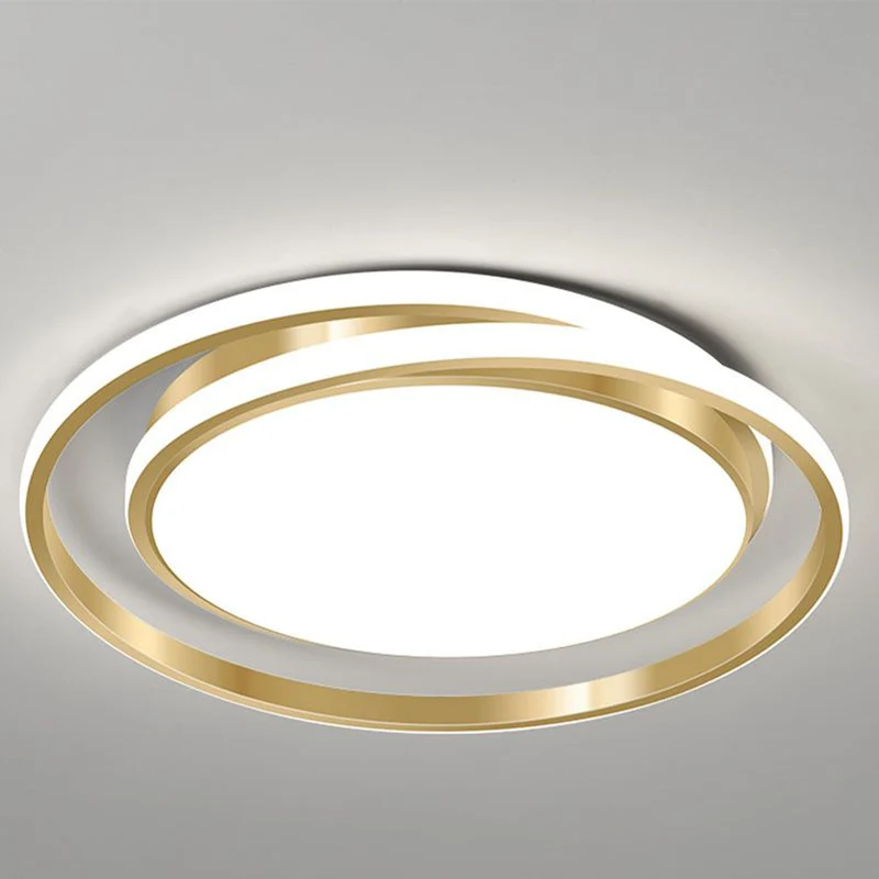 Ronde Plafondlamp LED Cirkeldesign Metaal Acryl Energiezuinig Dimbaar Modern voor Eetkamer Slaapkamer Gang | Sansoti