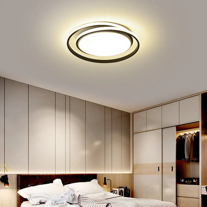 Ronde Plafondlamp LED Cirkeldesign Metaal Acryl Energiezuinig Dimbaar Modern voor Eetkamer Slaapkamer Gang | Sansoti