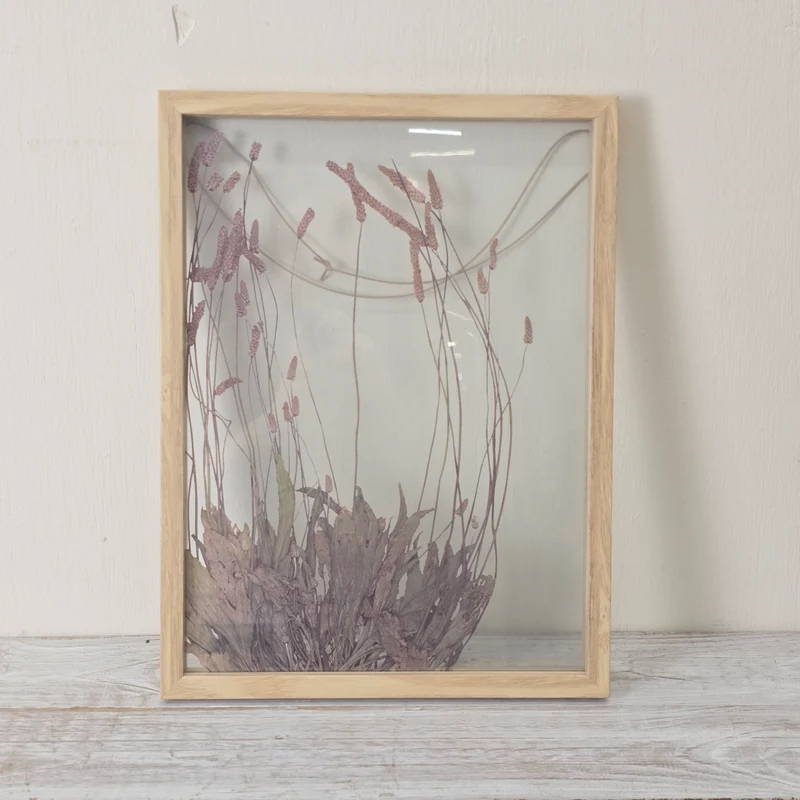 BePureHome Bilderrahmen Potpourri 30x40 cm Doppelglas Holz Natur Deko