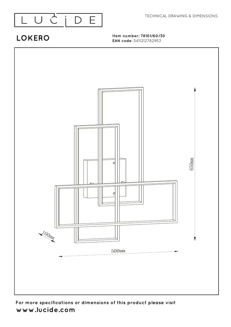 LED-Deckenleuchte Lokero dimmbar CCT Schwarz 65cm