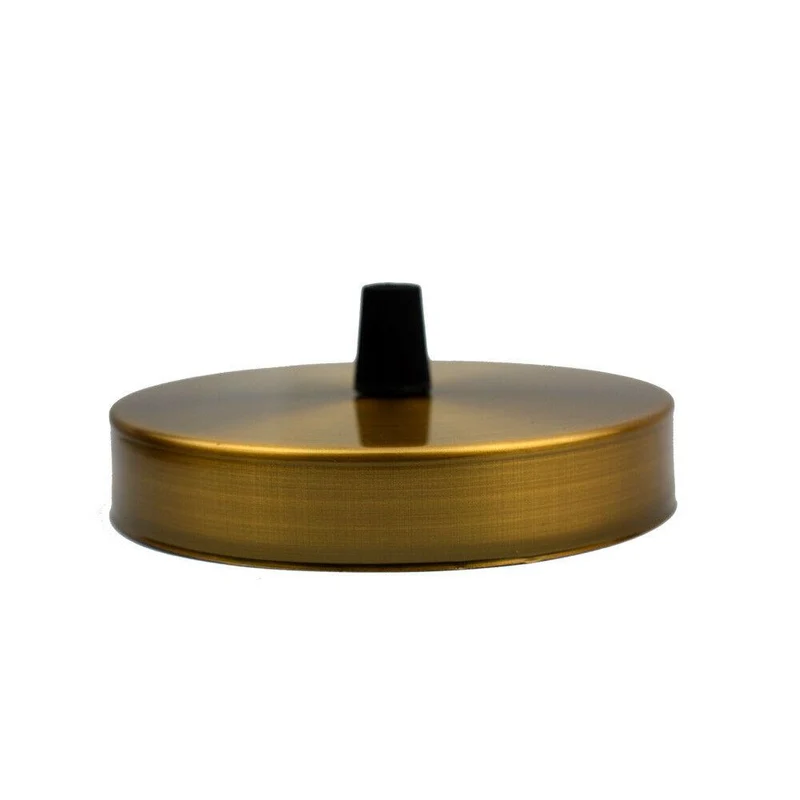 Gelbe Messing Licht Vintage Anhänger Decke Rose~1038