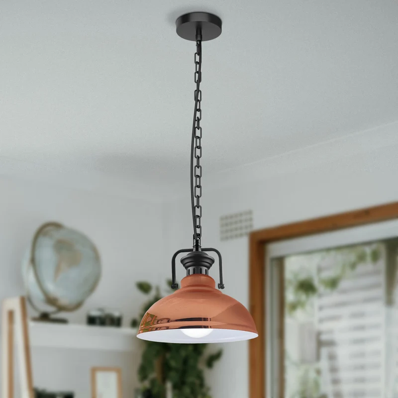 Moderne Industrie-Pendelleuchte in Roségold | 95cm Kabel | 110V-250V~3045