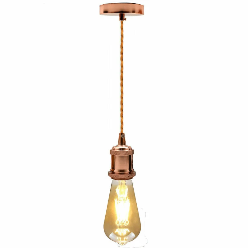 Vintage Mini Pendelleuchte-Roségold~3027