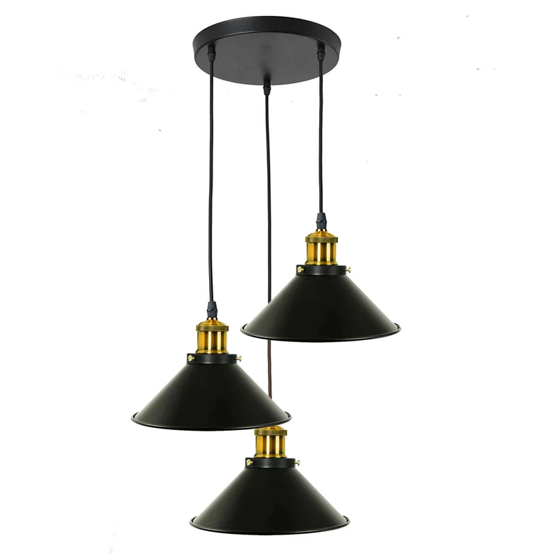 All Seasons Life Industrielampe 3 flammig Pendelleuchte I Ø22cm Deckenleuchte ~3026