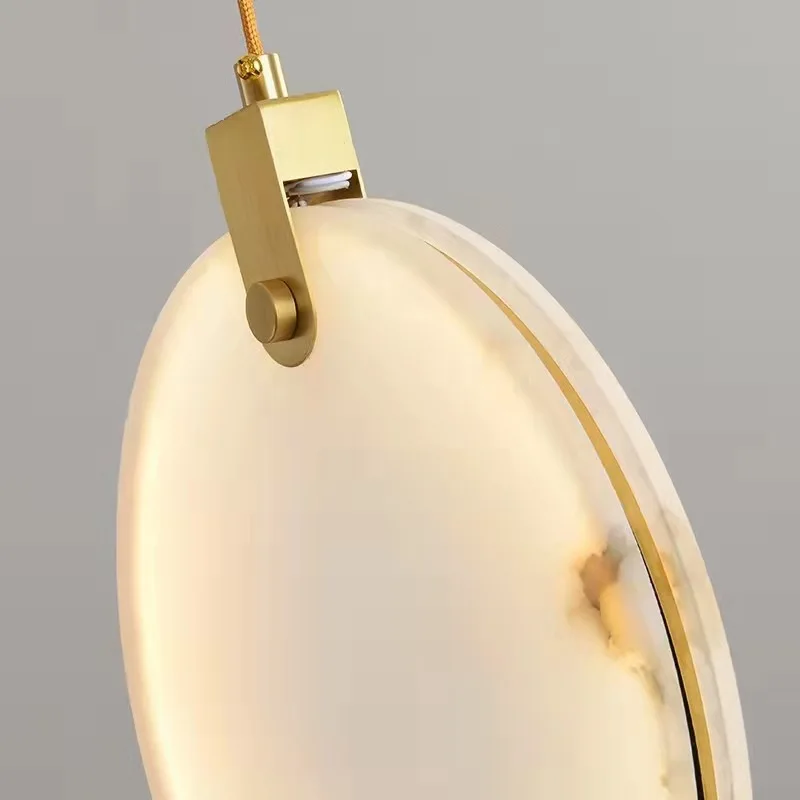 Spiraalkroonluchter Albast Goud Dimbaar Hoge Ruimtes Trap Hal Boven Tafel Villa Entree LED Verlichting | Sansoti