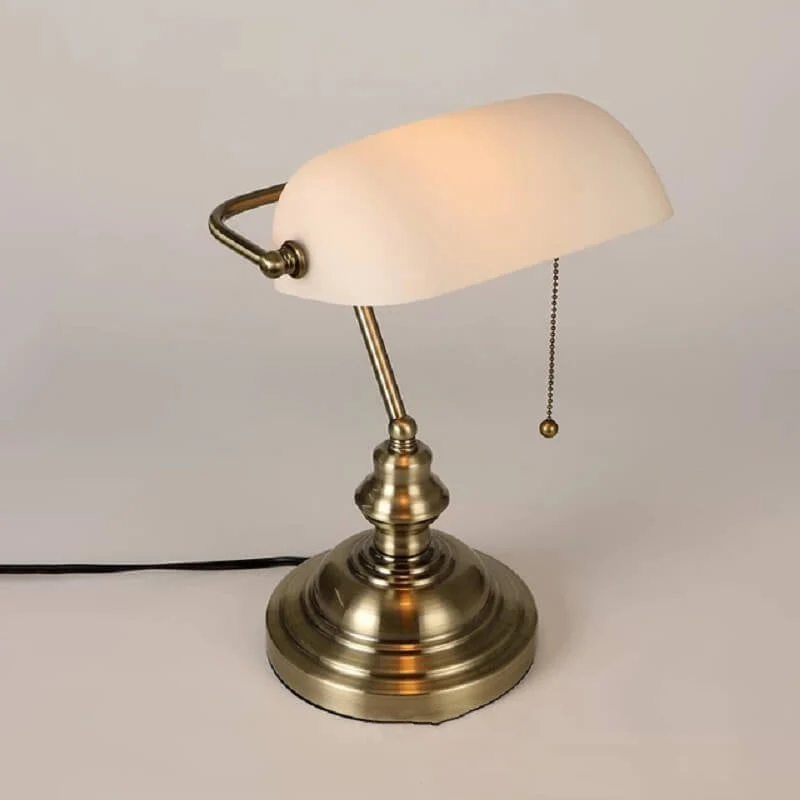 Glazen Tafellamp met Metalen Voet Industrieel Design Gekleurd Glas E26 Fitting 36cm Hoog Sfeervol Licht | Sansoti